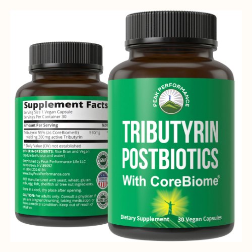 Peak Performance CoreBiome Tributyrin Postbiotic