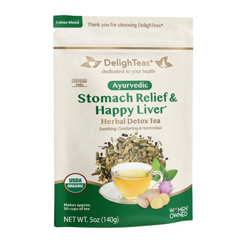 DelighTeas Ayurvedic Stomach Relief & Happy Liver Tea