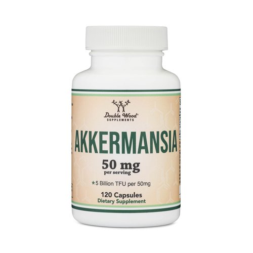 Double Wood Supplements Akkermansia Probiotic and Postbiotic, 5 Billion TFU