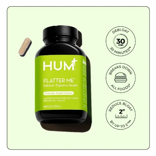 HUM Nutrition Flatter Me Digestive Enzymes