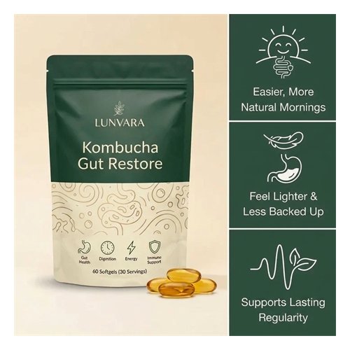 Lunvara Kombucha Gut Restore Softgels