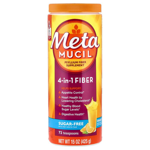 Metamucil 4-in-1 Sugar-Free Orange Powder