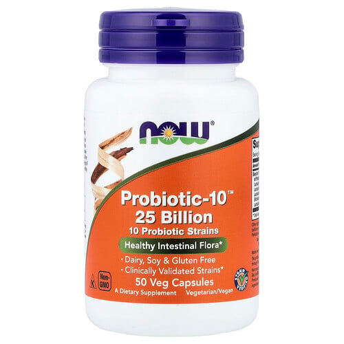 NOW Foods Probiotic-10, 25 Billion, 10 Strains