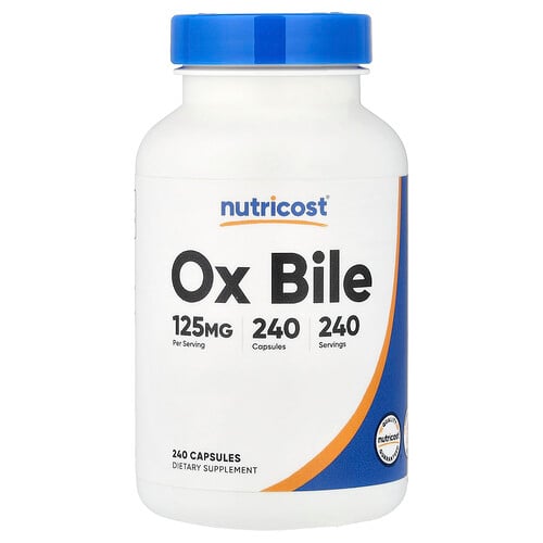 Nutricost Ox Bile 125 mg Capsules