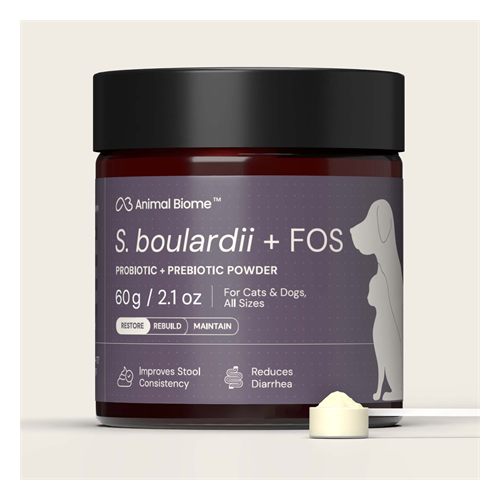 AnimalBiome S. boulardii + FOS Powder for Cats and Dogs
