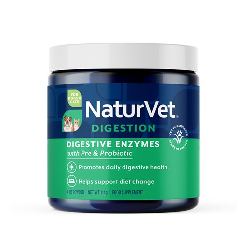 NaturVet Digestive Enzymes Plus Probiotic Powder