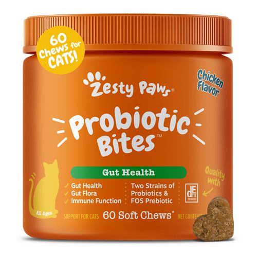 Zesty Paws Probiotic Bites for Cats