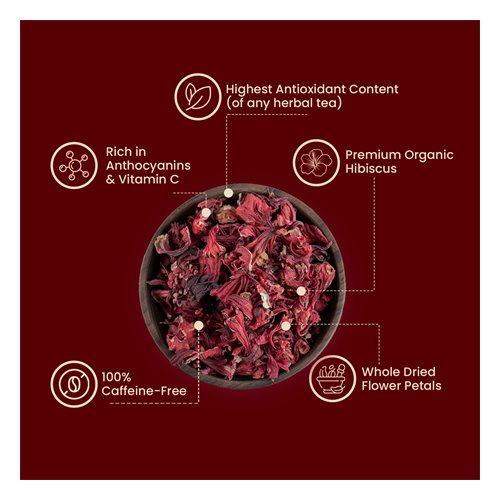 PiPi Tea Organic Hibiscus Tea Bags