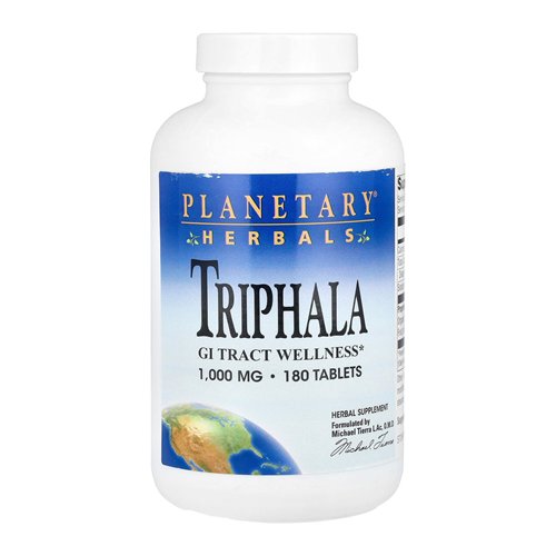 Planetary Herbals Triphala 1,000 mg Tablets