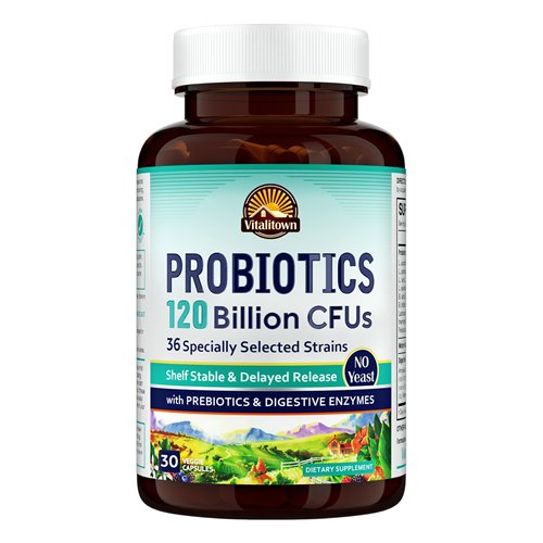Vitalitown Probiotics 120 Billion CFU, 36 Strains