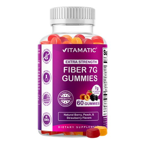 Vitamatic Extra Strength Prebiotic 7g Fiber Gummies